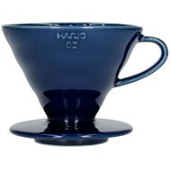 Hario Dripper V60-02, Ceramic, Indigo Blue - Drip Coffee Maker