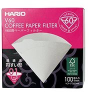 Hario Papierfilter V60-01 (VCF-01-100W), weiß, 100 Stück, BOX - Kaffeefilter