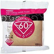 Hario Misarashi Papierfilter V60-03, ungebleicht, 100 Stück - Kaffeefilter