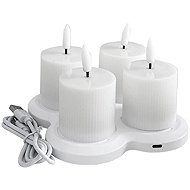 Haushalt Rechargeable LED candles, 5 cm, 4 pcs - LED Candle