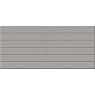 HCS deco 3D self-adhesive wall panels, grey stripes, velvet / velvet - Self-Adhesive Wall Tiles