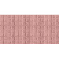 HCS deco 3D self-adhesive wall panels, pink cubes, velvet / velvet - Self-Adhesive Wall Tiles