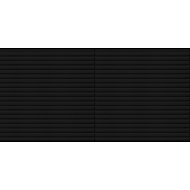 HCS deco 3D self-adhesive wall panels, black mini stripes, velvet / velvet - Self-Adhesive Wall Tiles
