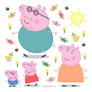 Samolepicí dekorace PEPPA PIG DKS3831, 30 x 30 cm - Self-Adhesive Decoration