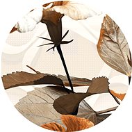 Samolepicí dekorace kulatá,  Flowers CR3218, 70 x 70 cm - Self-Adhesive Decoration