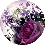 Samolepicí dekorace kulatá,  Flower Collage CR3221, 70 x 70 cm - Self-Adhesive Decoration