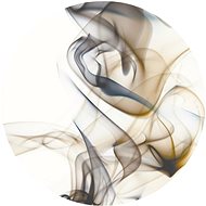 Samolepicí dekorace kulatá,  Flowing Smoke CR3236, 70 x 70 cm - Self-Adhesive Decoration