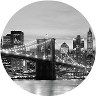 Samolepicí dekorace kulatá,  Brooklyn Bridge CR3308, 140 x 140 cm - Self-Adhesive Decoration