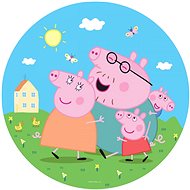 Samolepicí dekorace kulatá,  PEPPA PIG CRD5809, 70 x 70 cm - Self-Adhesive Decoration