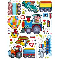 K1046 Self-adhesive Decoration WALL STICKER TRAIN 65 x 85cm - Self-Adhesive Decoration