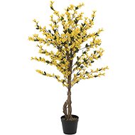Forsythia with 4 trunks, yellow, 120 cm - Artificial Tree