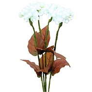 Hydrangea with flowers, white, 100 LEDs, 80 cm - Artificial Flower