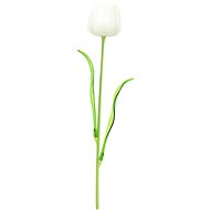 Tulip white - crystal, 61 cm, 12 pcs - Artificial Flower