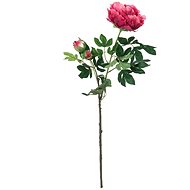 Peony branch, dark red, 100cm - Artificial Flower