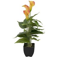 Mini kala, žluto-oranžová, 43 cm - Umělá květina