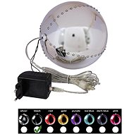Sněhové LED koule, 15 cm, černá, 1 ks - Vánoční ozdoby