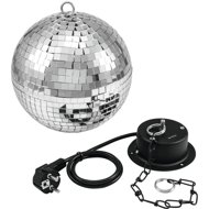 Eurolite Mirror Ball 20cm SET, including motor - Disco Ball