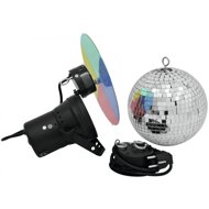 Eurolite mirror ball set 20 cm with reflector - Disco Ball