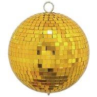 Eurolite Mirror ball 15 cm, gold - Disco Ball