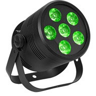 Eurolite LED Silent PAR spotlight 6 QCL floor, black - LED PAR Spotlight