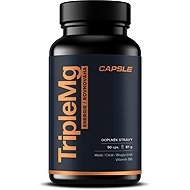Capsle Triple Mg - Magnesium Malate, Citrate and Bisglycinate + B6 - Magnesium