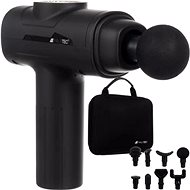 Iso Trade Masážní pistole s 8 nástavci - černá - Massage Gun