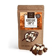 Natu Coconut chips semi-soaked 50% dark chocolate 140 g - Healthy Crisps