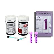 Contec Glucose meter accessory kit, 50 strips, 50 lancets - Test Strips