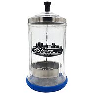 THE SHAVE FACTORY Glass container for disinfection 0,6 l - Disinfectant