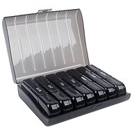 Ruhhy 24287 Weekly medicine dispenser, black - Pill Dispenser