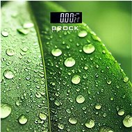 Brock Personal scale, digital, max 180 kg, with thermometer, 2 AAA batteries, leaf motif - Bathroom Scale