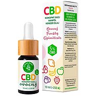 Green Earth CBD drops with fruit flavour 5%, 10 ml - CBD