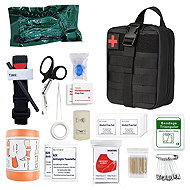 RealG RC-K-271 Lékárnička první pomoci taktická s výbavou, černá - First-Aid Kit 