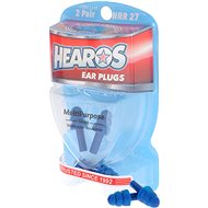 HEAROS Multi-Purpose Series Ear Plugs Blue NRR 25db 2 Pairs - Earplugs