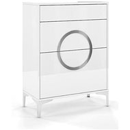 GCO Aveline, bílý lesk - Chest of Drawers