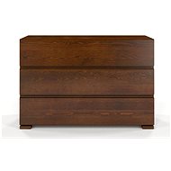 GCO Vlado 3S, borovice masiv/ořech - Chest of Drawers