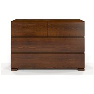 GCO Vlado 4S, borovice masiv/ořech - Chest of Drawers