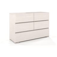GCO Vlado 5S, buk/bílá - Chest of Drawers