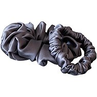 HEDDA Silk elastics Mallys duo, grey -  Hair Ties