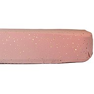 HEDDA Sheet Luisine old pink with gold print 70 × 140 cm - Bedsheet