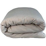 HEDDA Linen bed linen Naira grey, duvet cover size 140 × 220 cm - Bed Linen