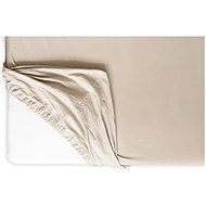 Hedda Jersey Lycra premium sheet beige, 160 × 200 cm - Bedsheet