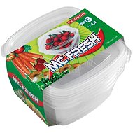 HEIDRUN SET OF 3 PCS PLASTIC SQUARE CONTAINERS 1.2L - Storage Jar