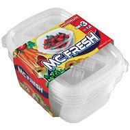 HEIDRUN SET OF 3 PCS PLASTIC RECTANGULAR BOXES 1.2L - Storage Jar