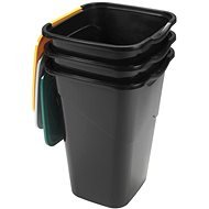 HEIDRUN Mülleimer zum Sortieren der Abfälle - 3 x 50 Liter - Mülleimer