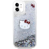 Hello Kitty Liquid Glitter Electroplating Head Logo Zadní Kryt pro iPhone 11 Transparent - Phone Cover