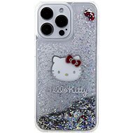 Hello Kitty Liquid Glitter Electroplating Head Logo iPhone 15 Pro Max átlátszó tok - Telefon tok