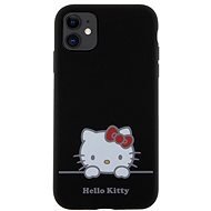 Hello Kitty Liquid Silicone Daydreaming Logo iPhone 11 fekete tok - Telefon tok