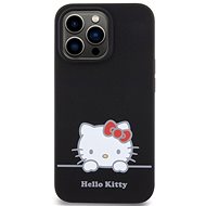 Hello Kitty Liquid Silicone Daydreaming Logo Zadní Kryt pro iPhone 13 Pro Black - Phone Cover