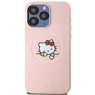 Hello Kitty PU Kitty Asleep Logo MagSafe Zadní Kryt pro iPhone 15 Pro Max Pink - Phone Cover